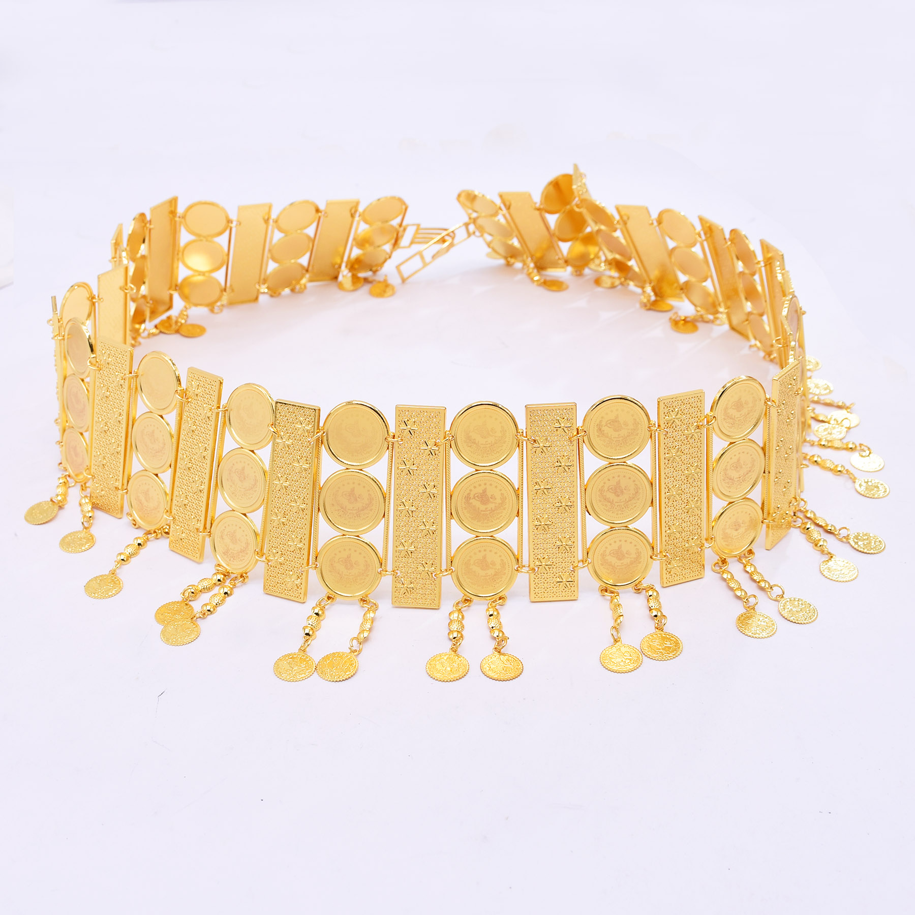 Ethnic Fashion Co In - Широкий пояс-цепочка с кисточками из монет,