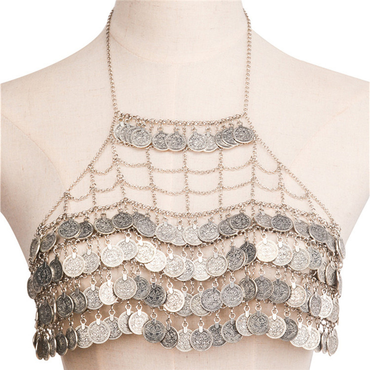 Ethnic Fashion Co In - Пляжная цыганская монета с кисточкой, сексуальный