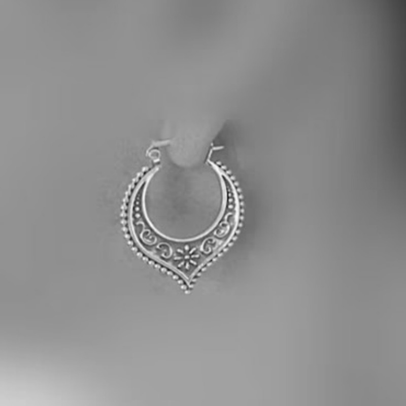 Винтажные серьги-кольца ручной – обзор и цена Ethnic Modern Fashion